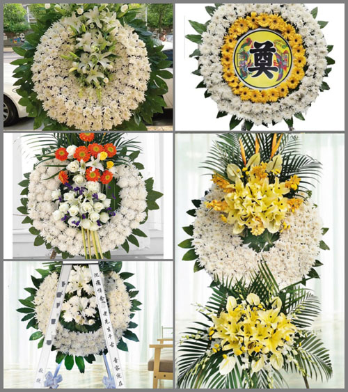 贵州毕节市黔西县沙井乡中大村花圈速递